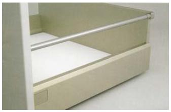 Standard Drawer Box with Steel Railings